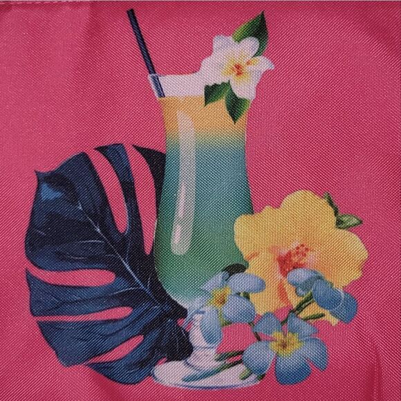 Fridge Pak Fully Insulated Cooler Tote Lunch Bag Travel • Tropical Drinks • NWOT - Picture 2 of 8